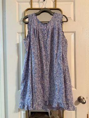 Adonna Light Blue Floral Midi Dress